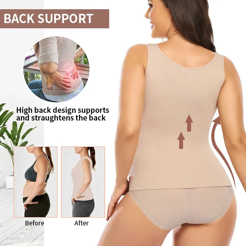 Women's Slimming Camisole Shaper with Built in Padded Removable Bra