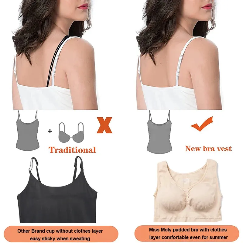 Women's Slimming Camisole Shaper with Built in Padded Removable Bra