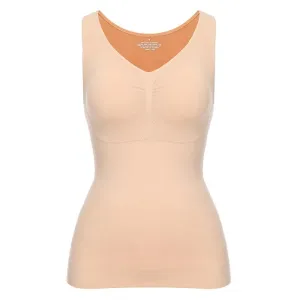 Women's Slimming Camisole Shaper with Built in Padded Removable Bra