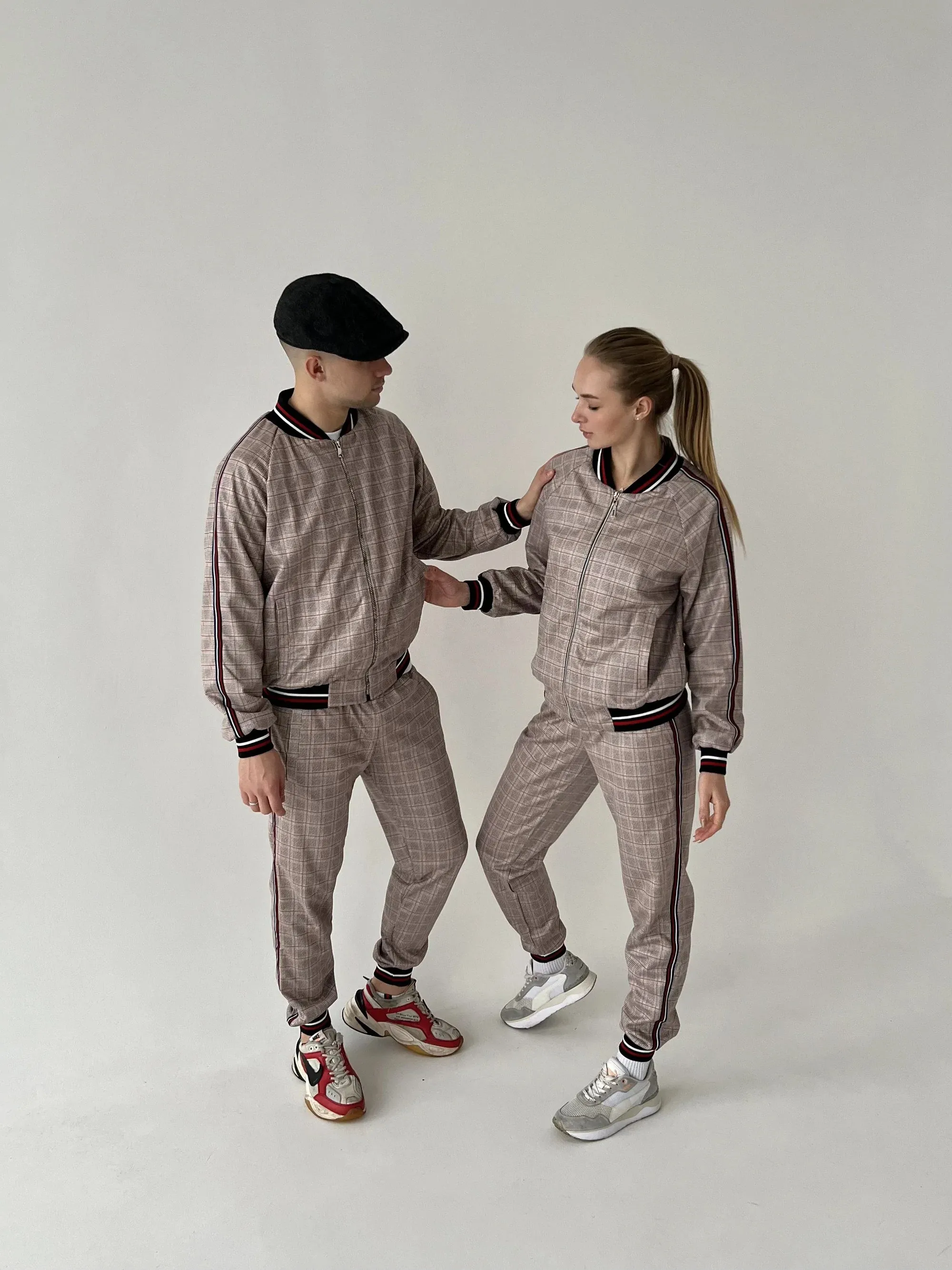 Women's Tracksuit Set in Beige