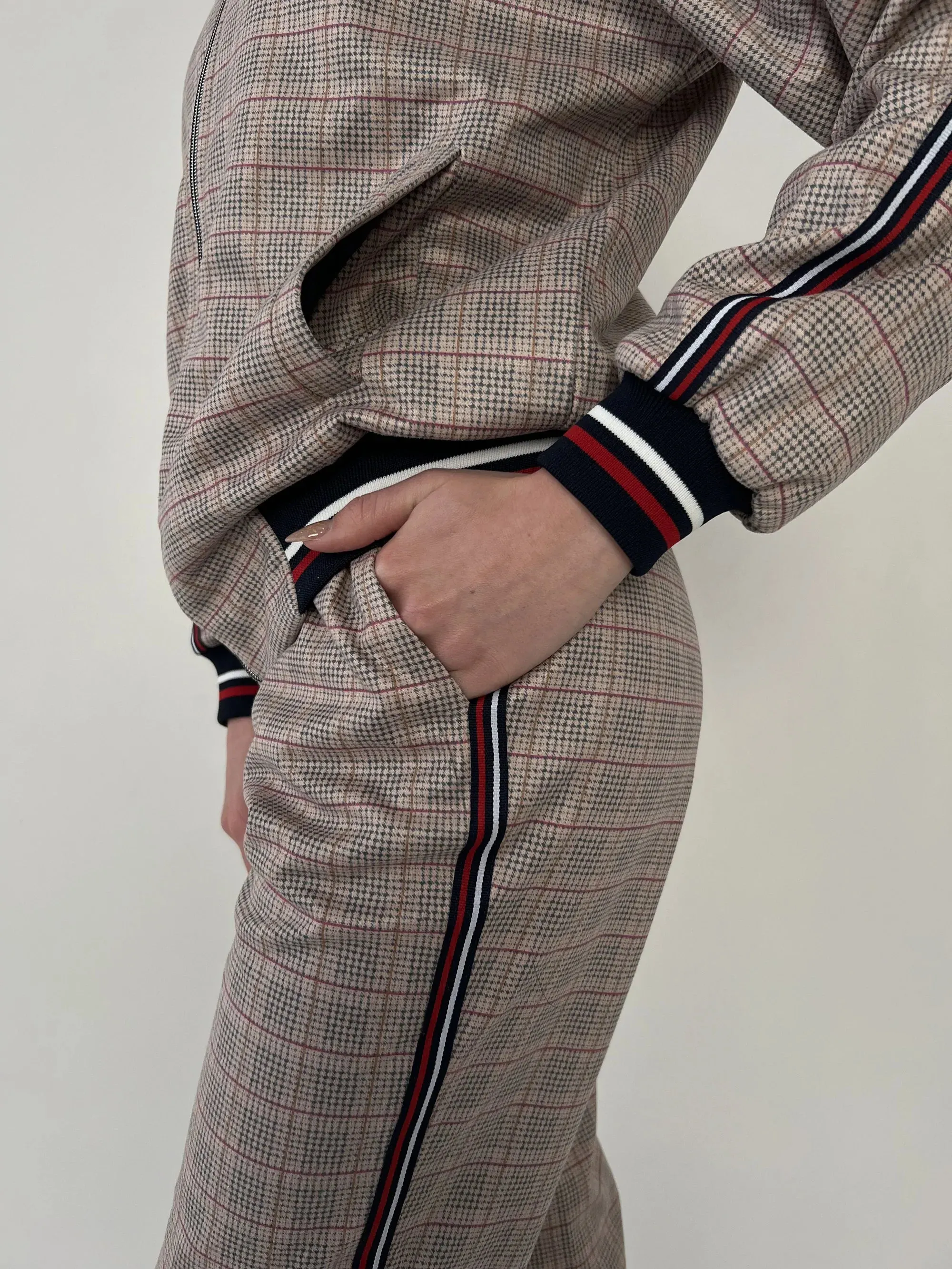Women's Tracksuit Set in Beige