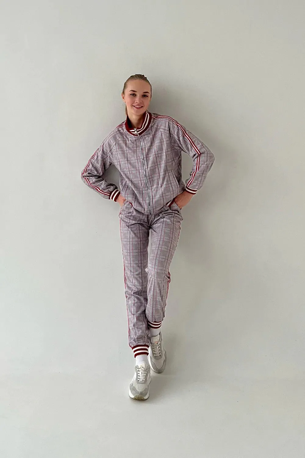 Women's Tracksuit Set in Grey