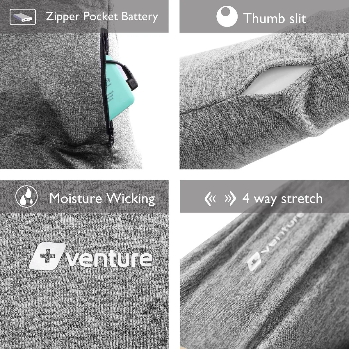 Women’s ZipT Battery Heated Thermal Base Layer Top