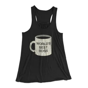 World's Best Boss Women's Flowey Tank Top