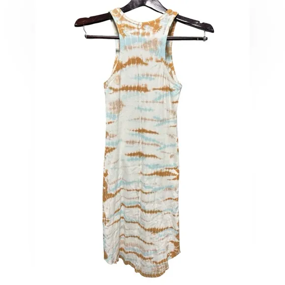 Young Fabulous &amp; Broke Robbie Tie Dye Ribbed Tank Dress in Robin Cayman Wash
