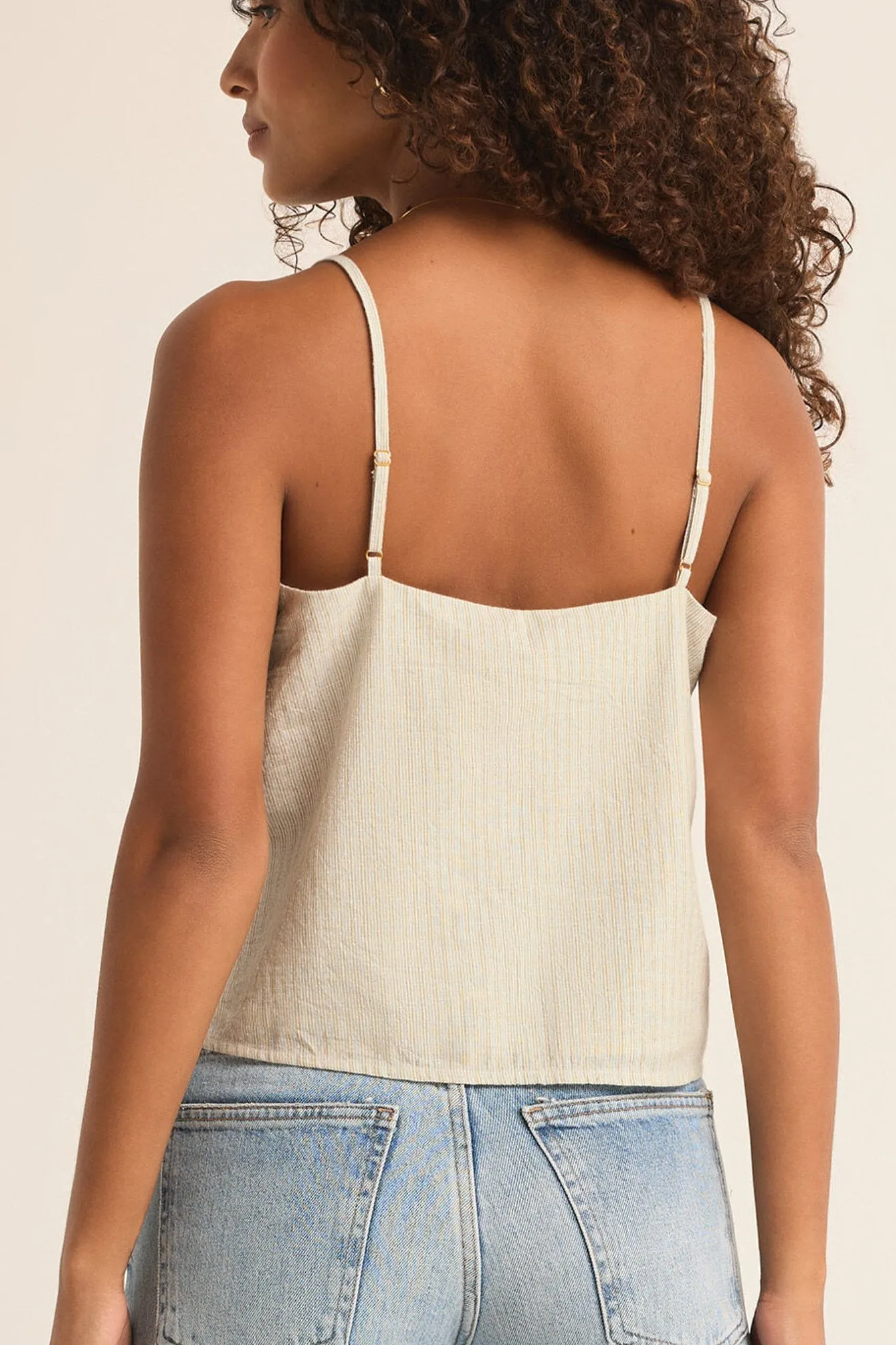 Z Supply: Ballast Casita Stripe Tank in Sandstone
