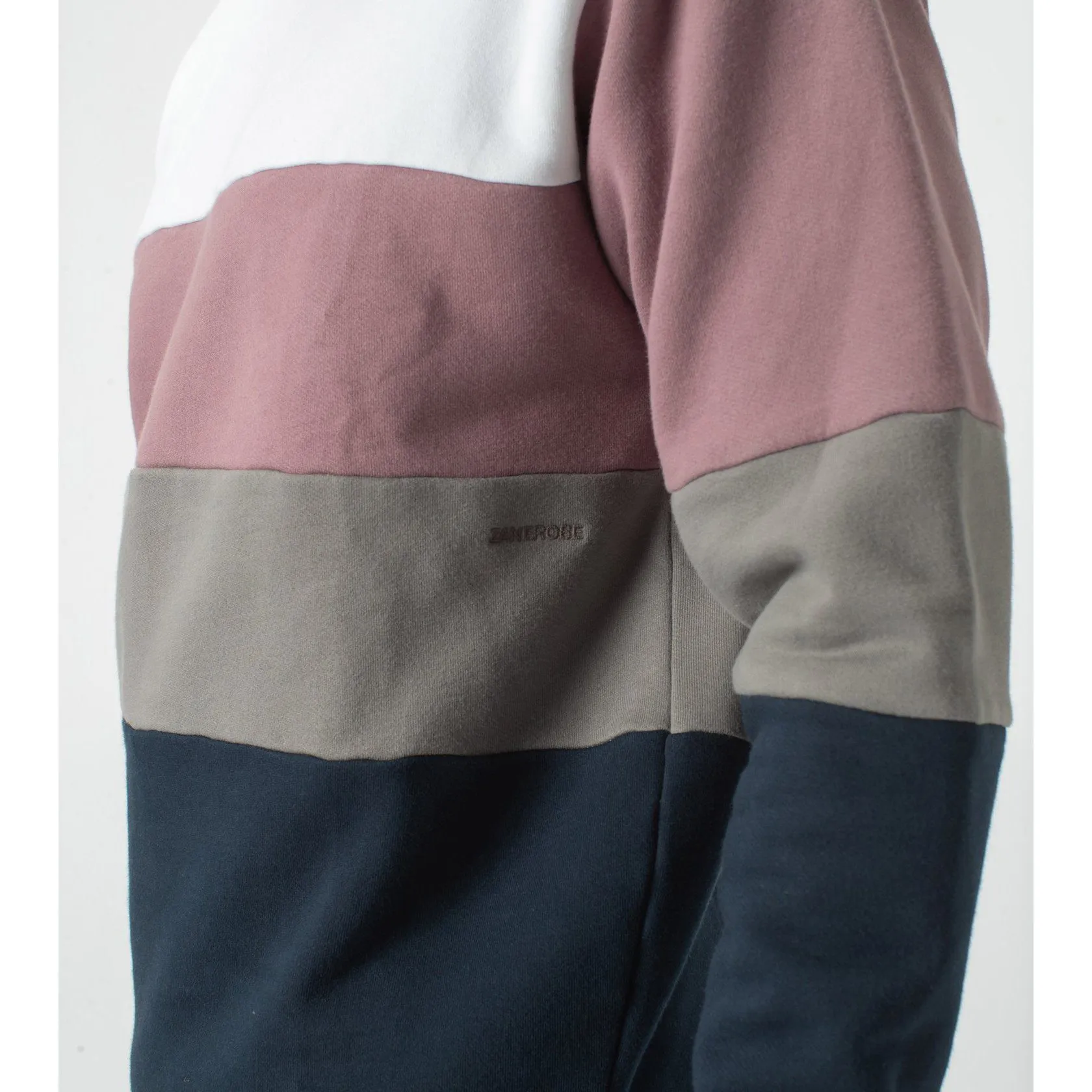 Zanerobe Panel Crew Sweat DK Musk Men 400-FLD