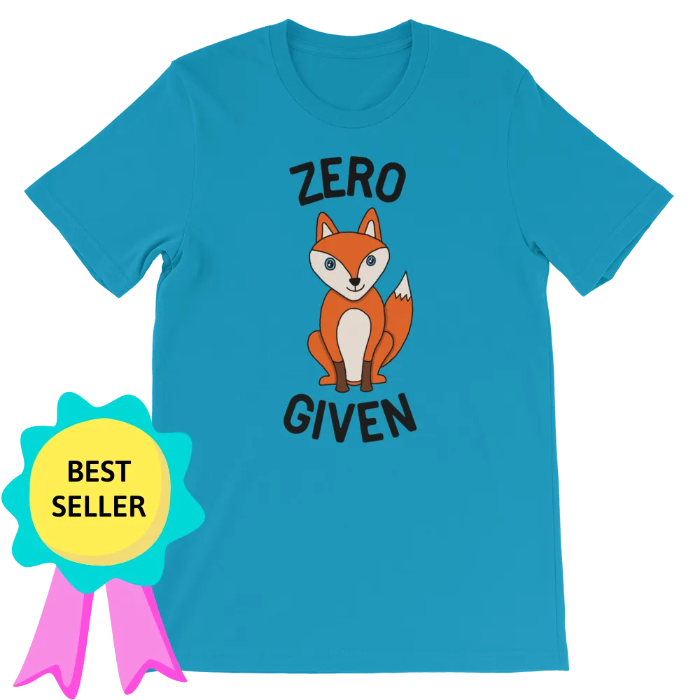 Zero Fox Given Tee (Adult S-4XL)