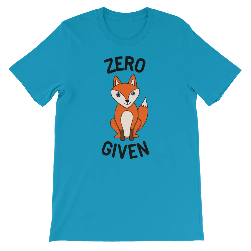Zero Fox Given Tee (Adult S-4XL)
