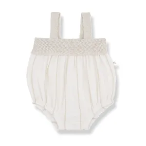 ZEUS woven romper - off-white